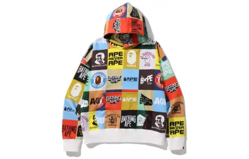 Bape Classic Logo Loose Fit Pullover Hoodie