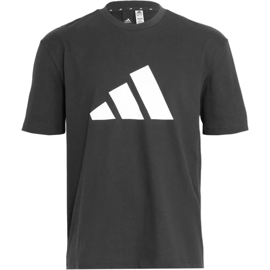 Adidas T-Shirts Men's Black Crew Neck Moderate Straight Fit