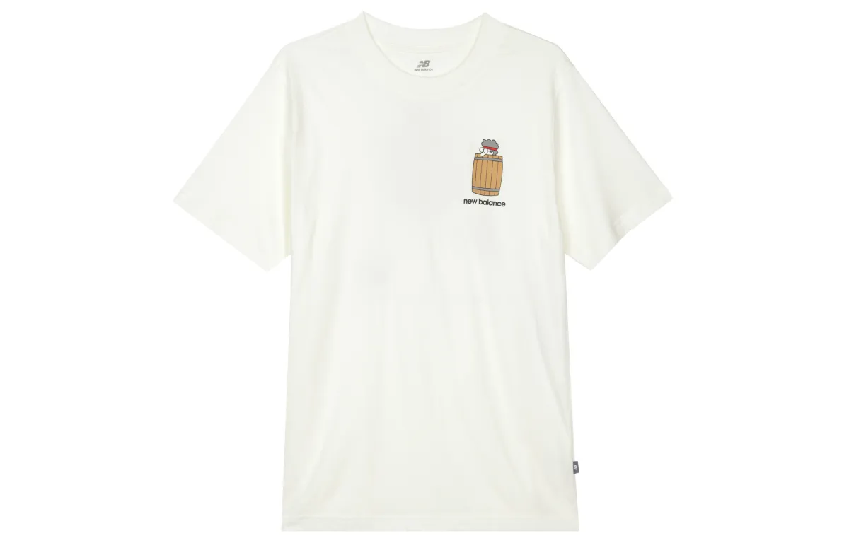 New Balance Barrel Runner T Shirt Men's White