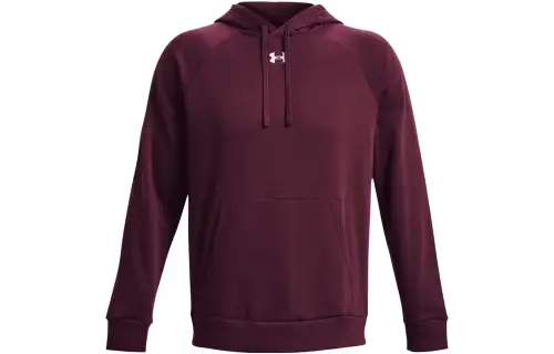 Under Armour Rival Fleece Sweatshirts Men's Purple Hooded Moderate Regular