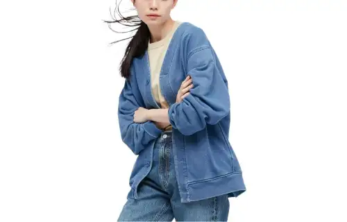 UNIQLO Sweatshirt Unisex Pink Blue