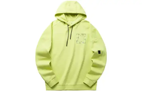 ANTA Sweatshirts Men's Green Hooded Moderate Regular