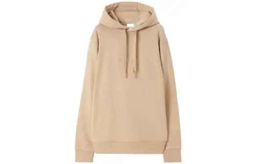 Burberry Embroidered Ekd Cotton Hoodie