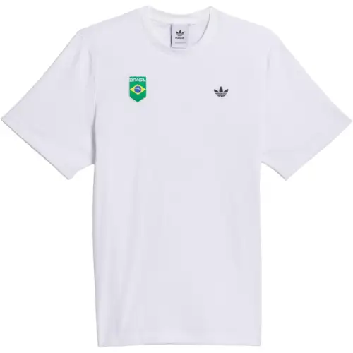 Adidas Originals Skateboarding BRASIL CRIOLA T Shirt Men's White