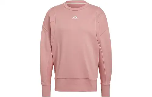 Adidas Sweatshirts Men's Pink Crew Neck Moderate