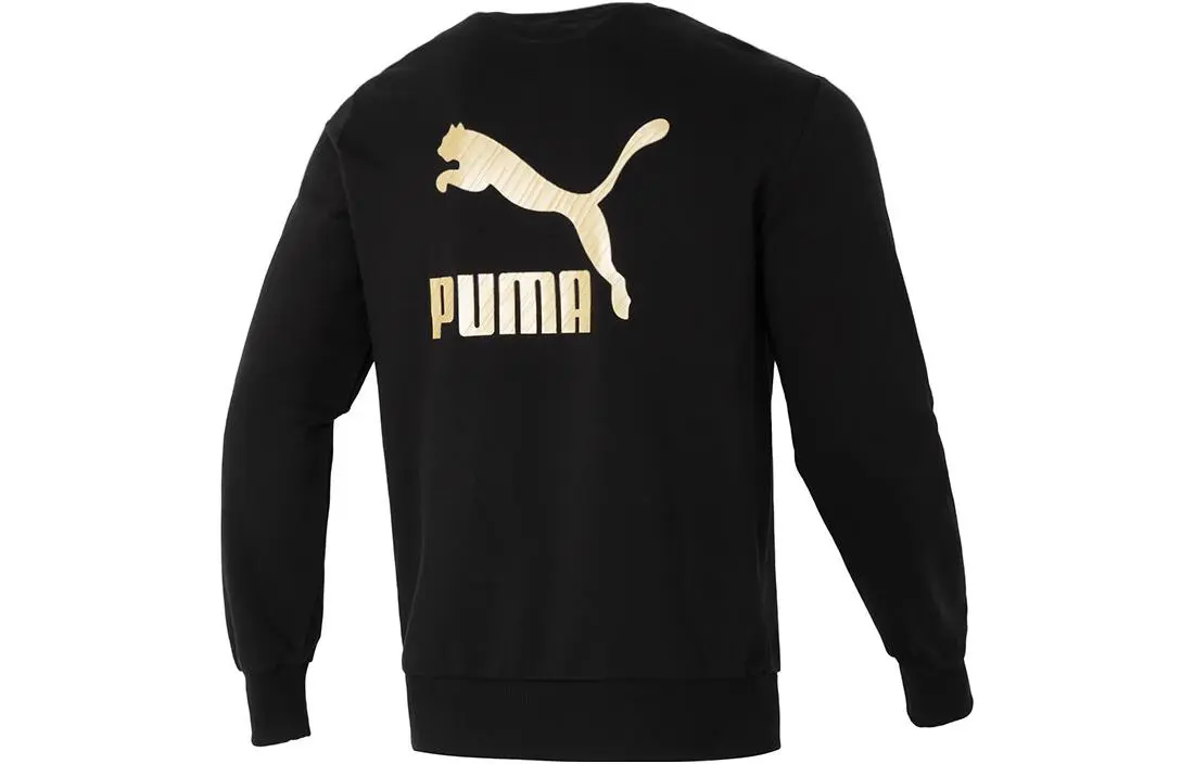 PUMA Sweatshirts Unisex Black Crew Neck Moderate Other