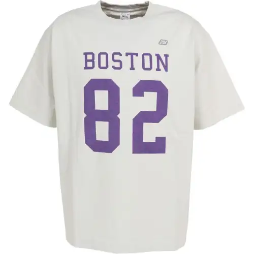 New Balance T Shirts Men's Gray Crew Neck Moderate