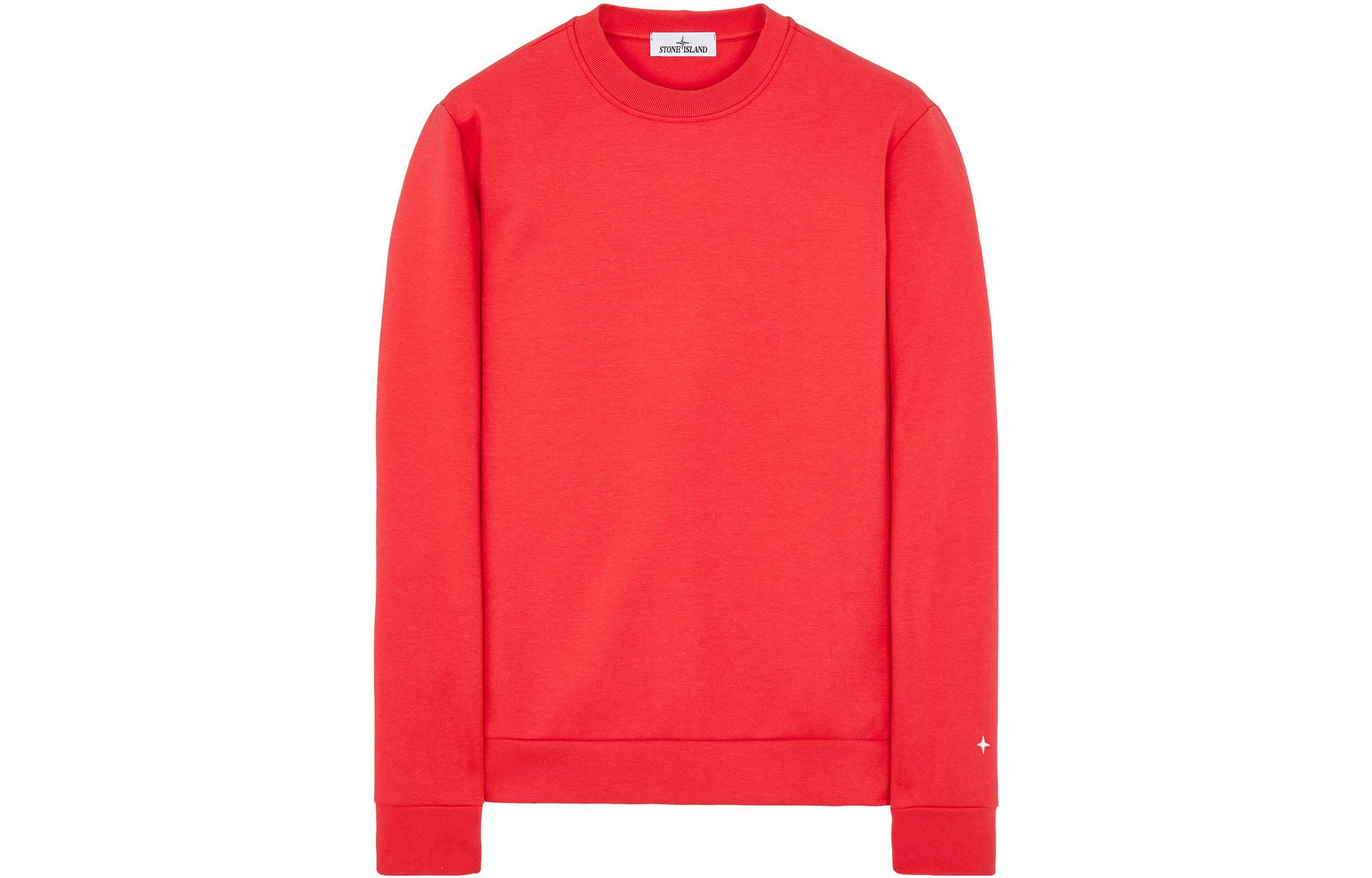 STONE ISLAND Sweatshirts Men's Red Crew Neck Moderate