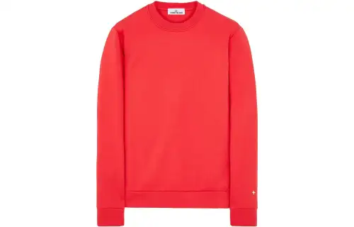 STONE ISLAND Sweatshirts Men's Red Crew Neck Moderate