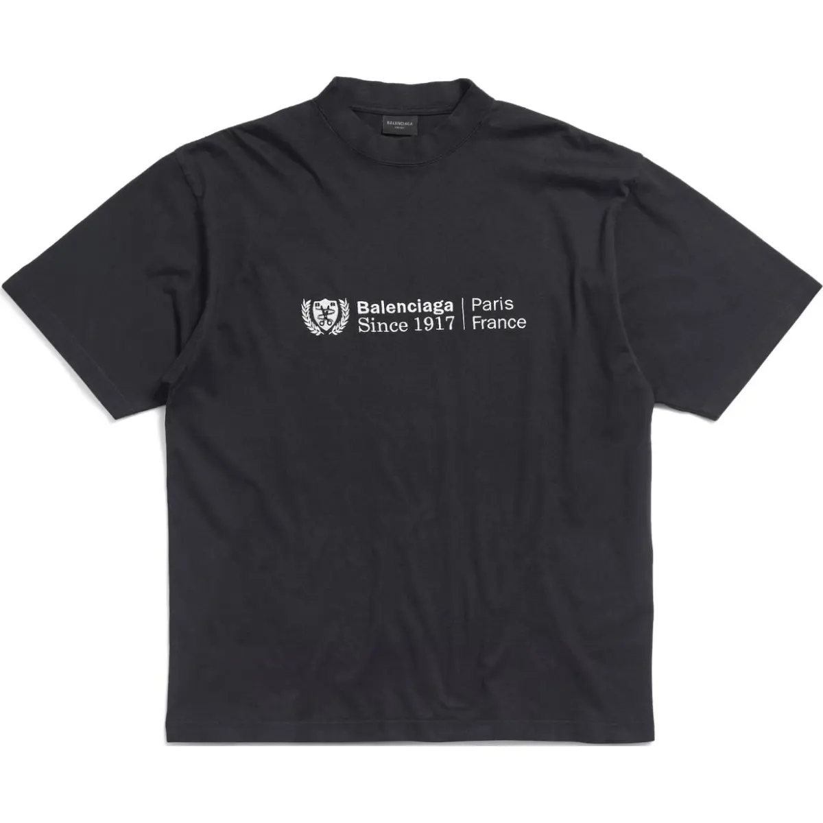 Balenciaga T Shirt, Regular Fit Unisex Black