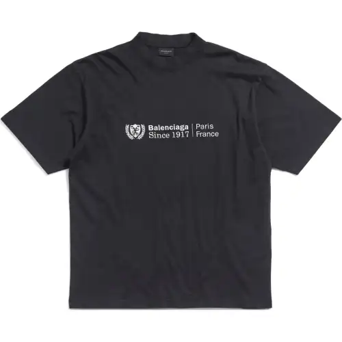 Balenciaga T Shirt, Regular Fit Unisex Black
