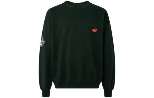 Travis Scott Sweatshirts Men's Green Crew Neck Moderate Regular