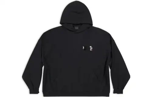 Balenciaga FW22 Sweatshirt Loose Fit Unisex Black