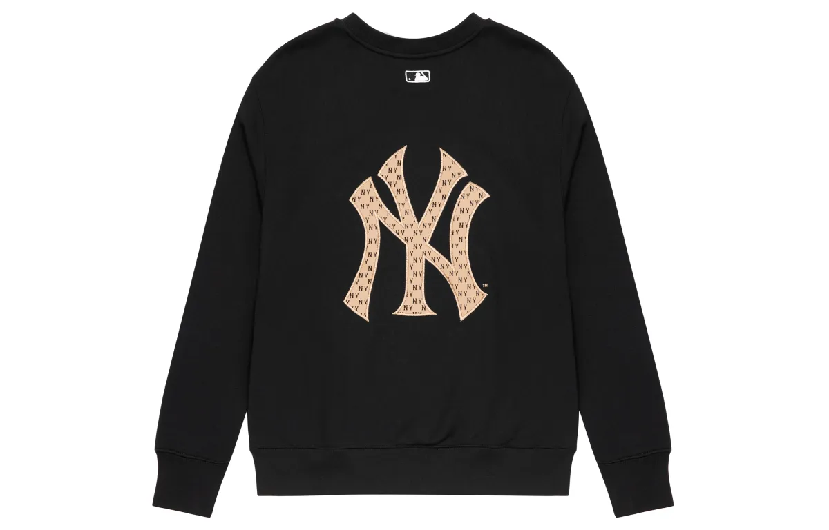 MLB Sweatshirts Unisex Black Crew Neck Moderate