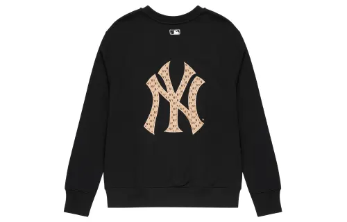 MLB Sweatshirts Unisex Black Crew Neck Moderate Regular