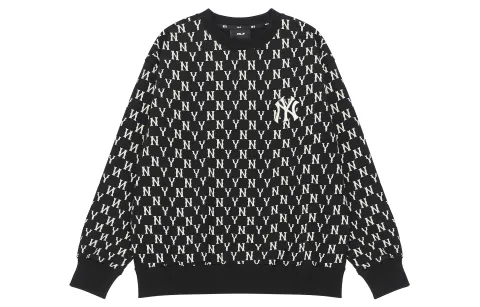 MLB New York Yankees PLAY PIXEL OVERFIT Sweatshirt Unisex Black