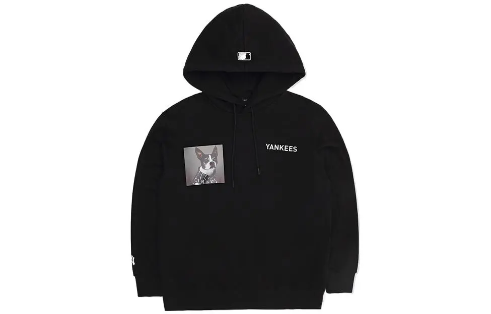 MLB Sweatshirts Unisex Black Hooded (Non-detachable) Moderate