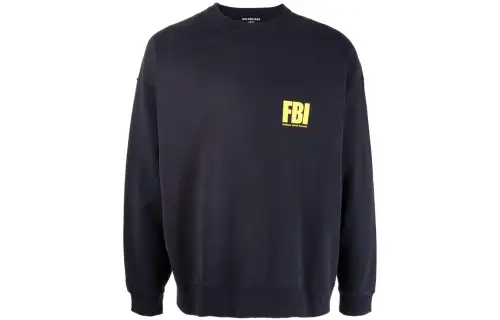 Balenciaga Fbi Crewneck Sweatshirt