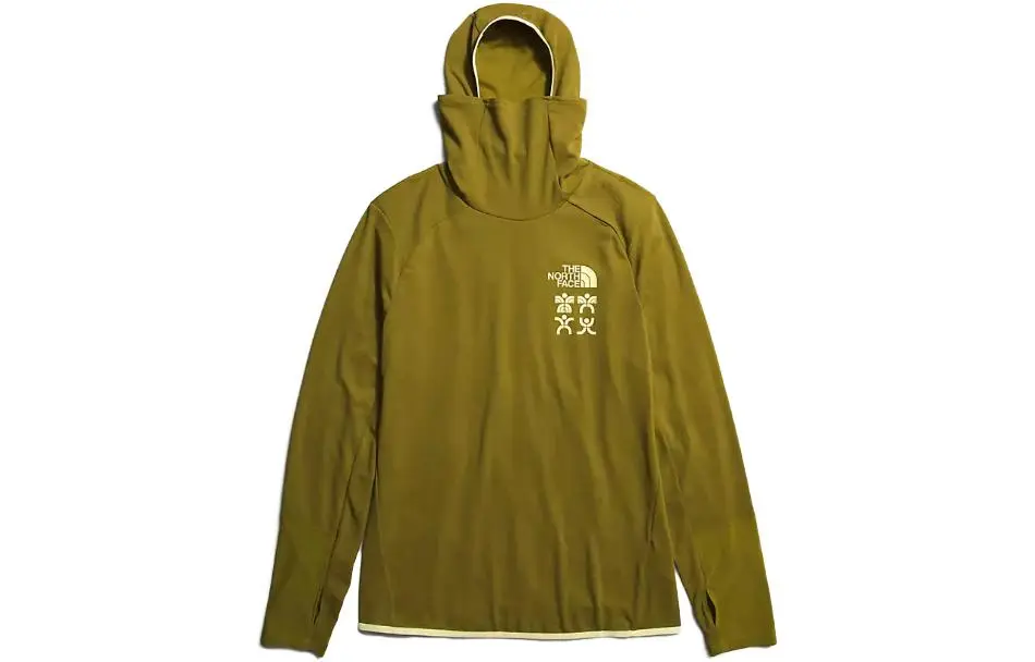THE NORTH FACE Sweatshirts Men's Green Hooded Moderate Straight Fit