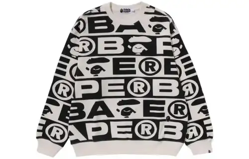 Bape Lux Sport Pattern Oversized Crewneck