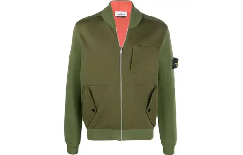 STONE ISLAND Sweatshirts Men's Army Green V Neck Moderate Other