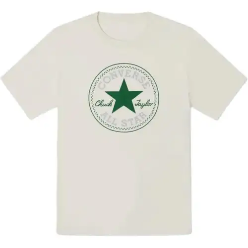 Converse T Shirts Unisex Green Crew Neck Moderate Straight Fit
