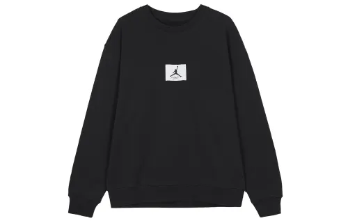 Jordan Sweatshirts Men's Black Crew Neck Moderate Regular