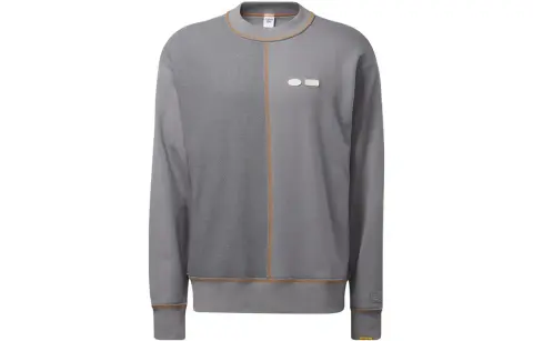 Reebok X Randomevent Sweatshirts Unisex Gray Crew Neck Moderate Regular
