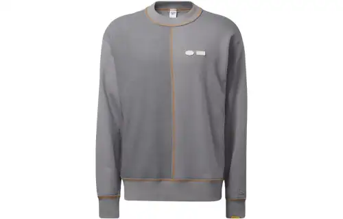 Reebok X Randomevent Sweatshirts Unisex Gray Crew Neck Moderate Regular