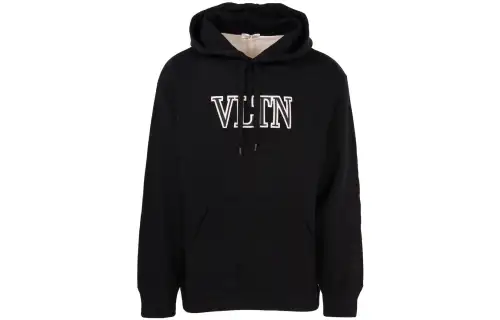 Valentino Logo Detailed Drawstring Hoodie