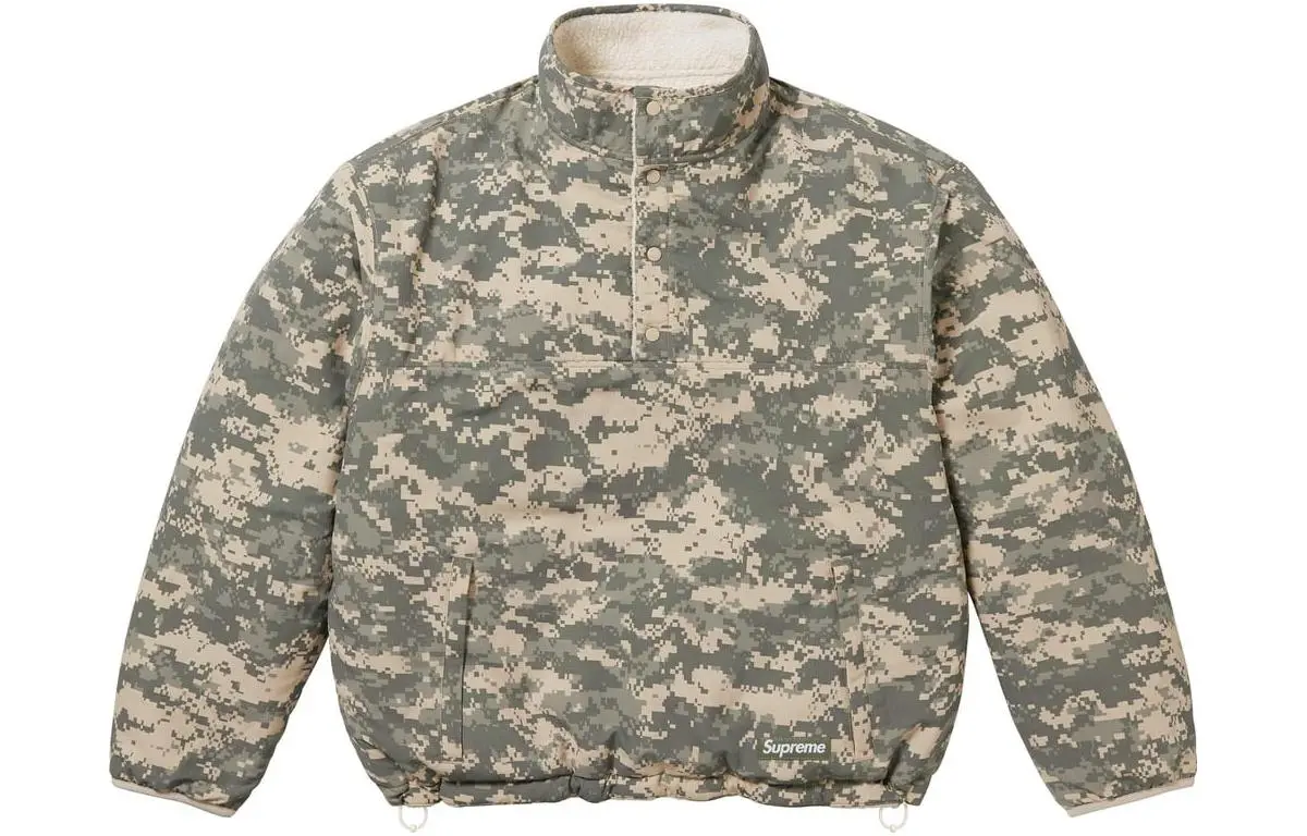Supreme x Polartec FW23 WEEK15 SHEARLING REVERSIBLE PULLOVER