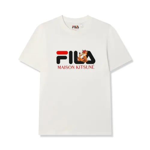 FILA x Maison Kitsune Little Fox T Shirt Men's Cloud White