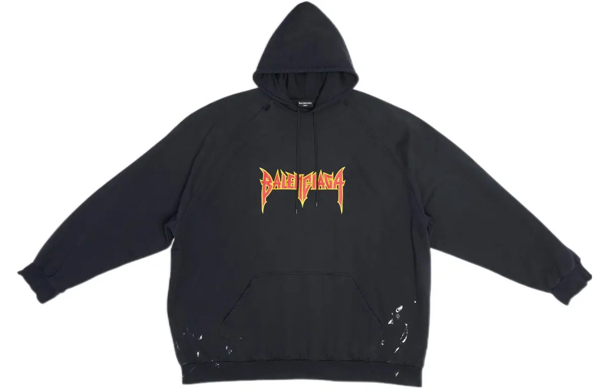 Balenciaga SS22 Sweatshirt Loose Fit Men's Black