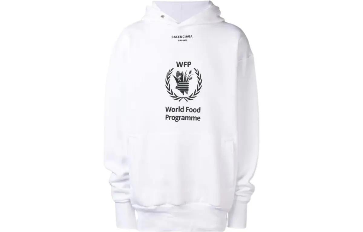 Balenciaga 2018 x Wfp cotton hoodie