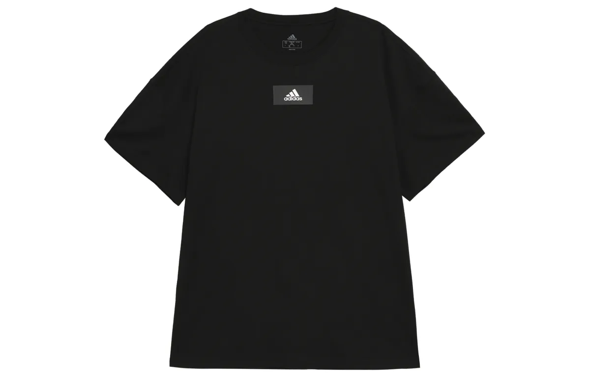 Adidas T-Shirts Men's Black Crew Neck Moderate