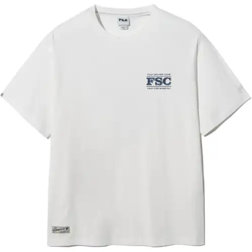 FILA T Shirts Unisex White Crew Neck