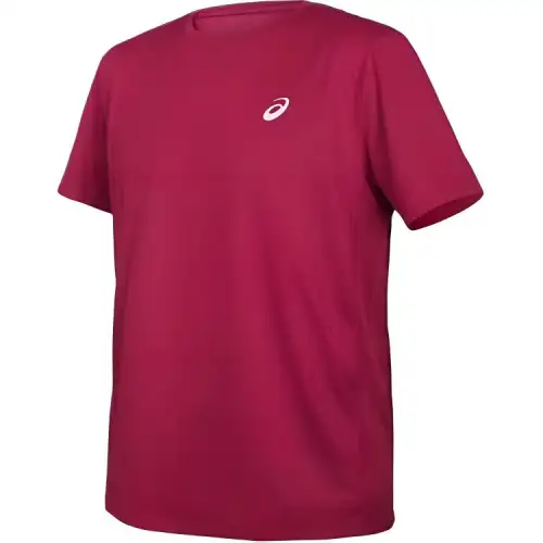 Asics T Shirt Men's Burgundy Silver