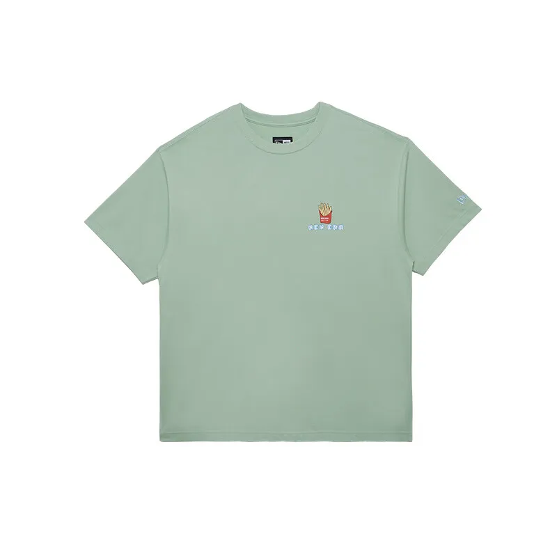 New Era T-Shirts Unisex Green Crew Neck Moderate Straight Fit