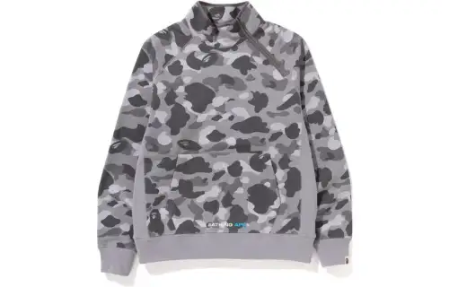 Bape Honeycomb Camo Side Zip Crewneck