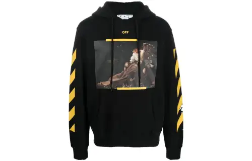 OFF-WHITE Caravaggio print hooded sweatshirt
