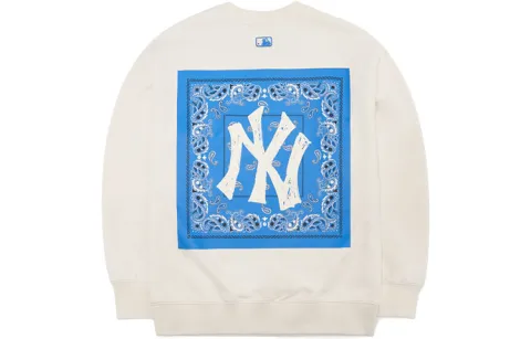 MLB Sweatshirt Fall Unisex White