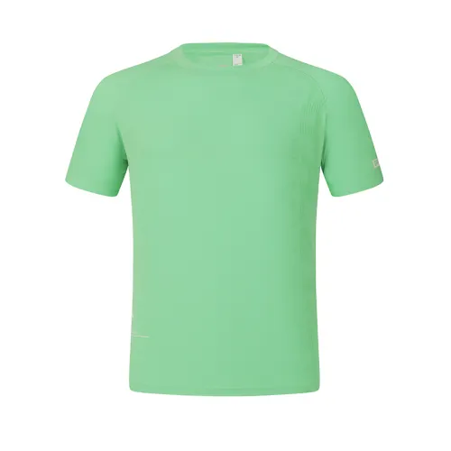 FILA T Shirts Men's Plastic Green Crew Neck Moderate Straight Fit