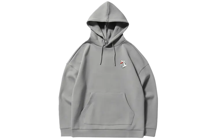 Li Ning Sports Fashion Collection Sweatshirts Men's Gray Hooded Moderate Regular