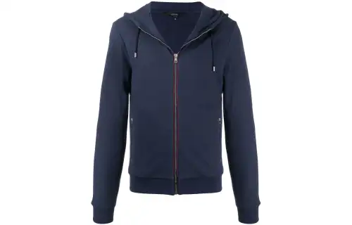 【Previous Season】drawstring zip-front hoodie