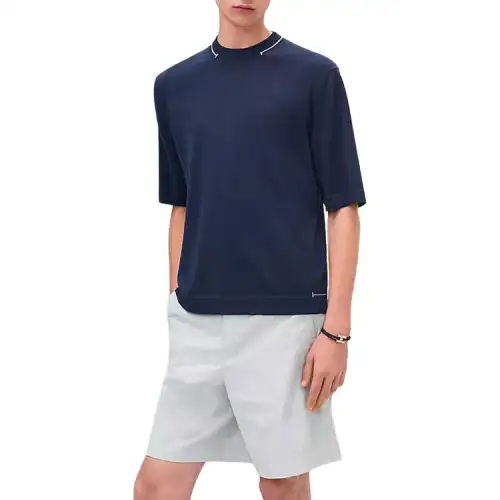 HERMES T Shirt Men's Marine Blue