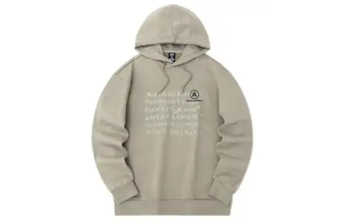 ANTA Life Collection Sweatshirts Unisex Withered Wood Brown Hooded Moderate Regular