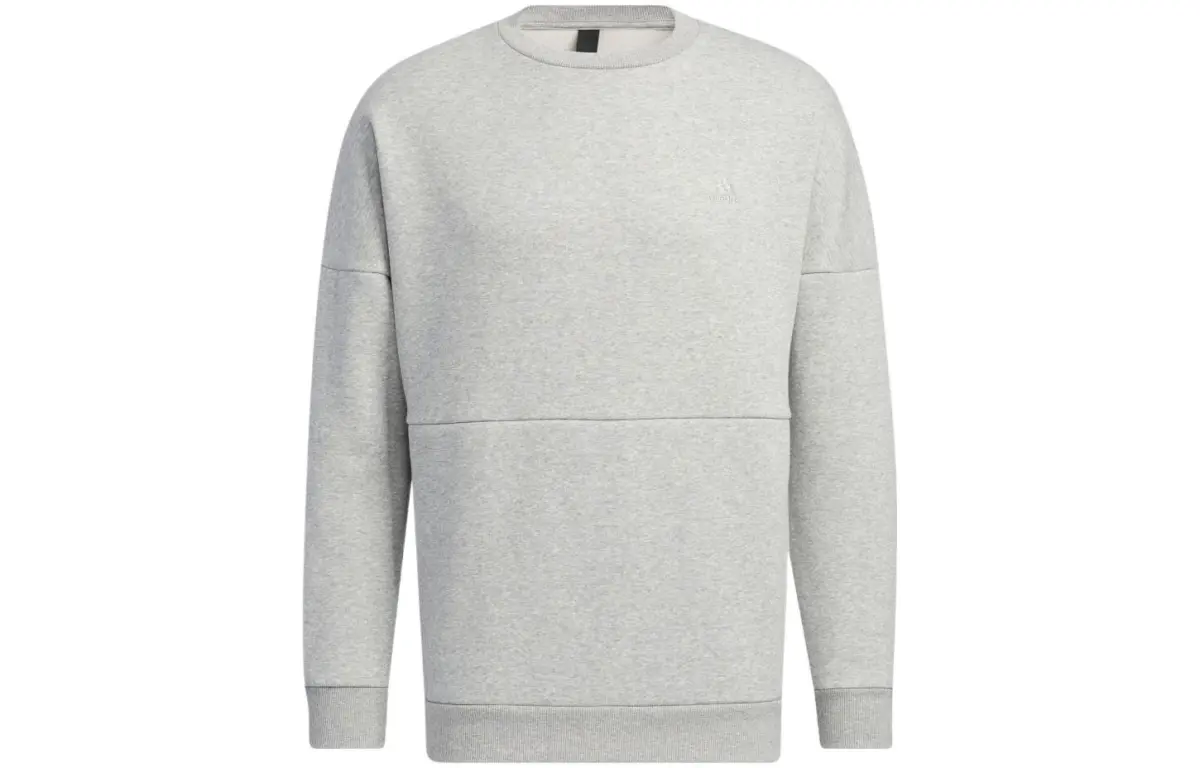 Adidas Sweatshirts Unisex Gray Crew Neck Moderate Regular