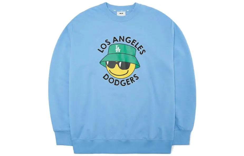 MLB Sweatshirts Unisex Blue Crew Neck Moderate