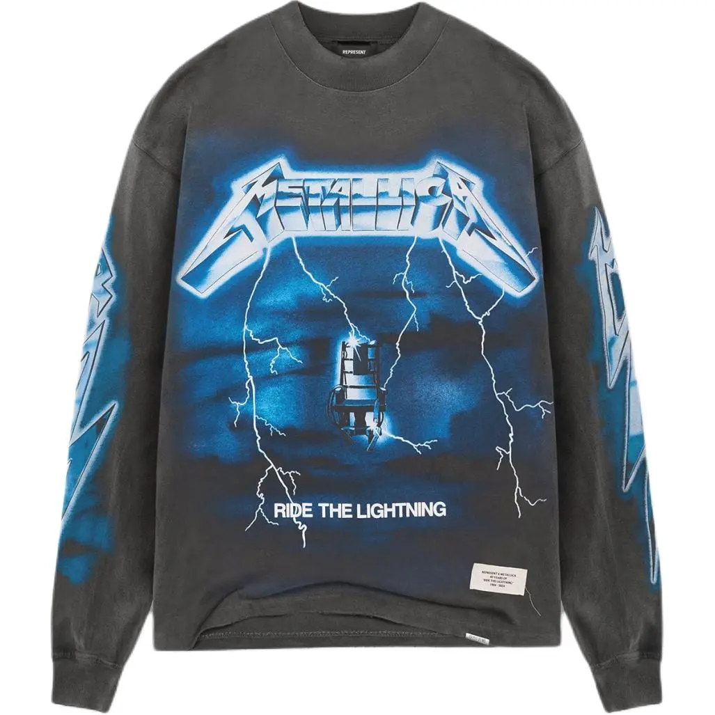 REPRESENT X Metallica Ride The Lightning Long Sleeved T Shirt