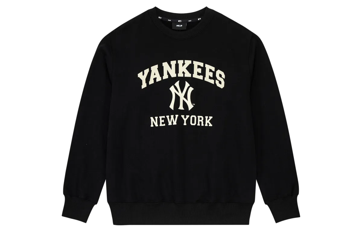 MLB New York Yankees Sweatshirts Unisex Black Crew Neck Moderate Other